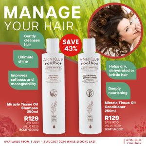 BODY CARE | MIRACLE TISSUE OIL – Shampoo and Conditioner